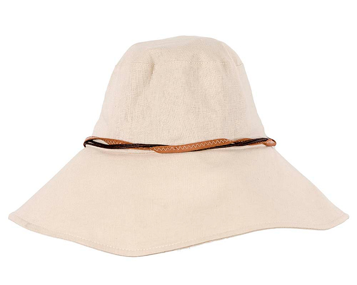 Beige ladies summer beach hat - Hats From OZ