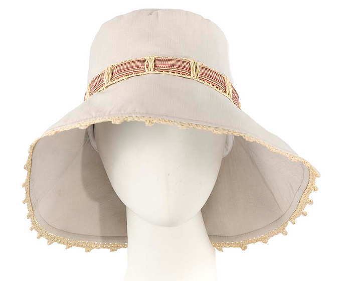 Grey ladies summer beach hat - Hats From OZ