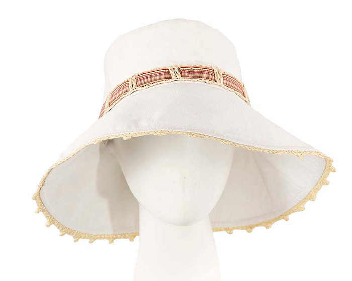 White ladies summer beach hat - Hats From OZ