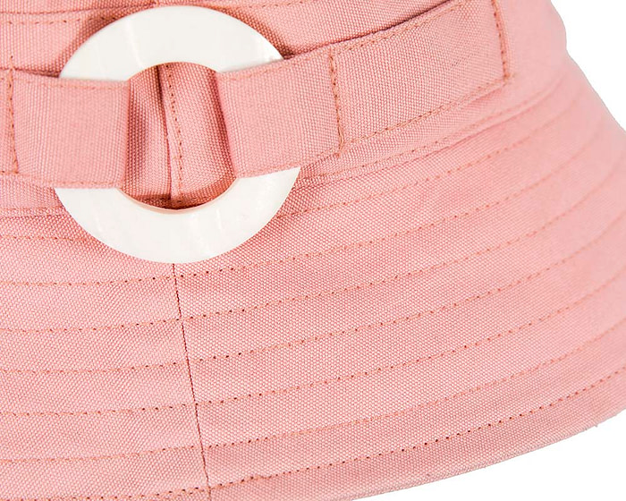 Pink ladies bucket summer beach hat with buckle - Hats From OZ