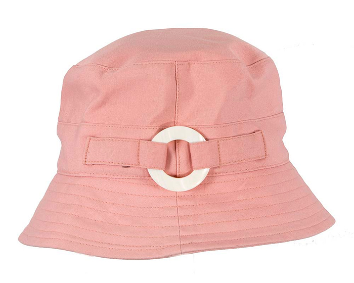 Pink ladies bucket summer beach hat with buckle - Hats From OZ