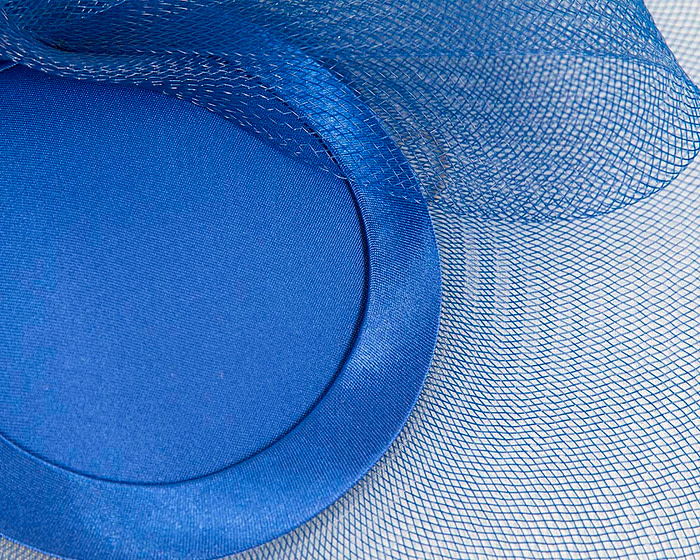 Royal Blue Custom Made Fashion Cocktail Hat - Hats From OZ