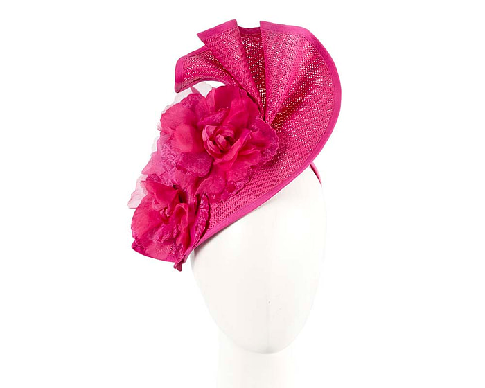 Fuchsia Melbourne Cup races fascinator by Fillies Collection - Hats From OZ
