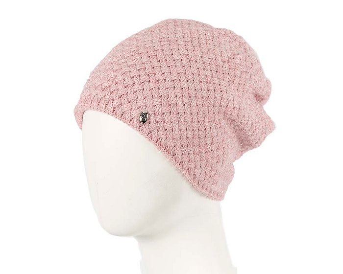 European made crocheted dusty pink beanie - Hats From OZ