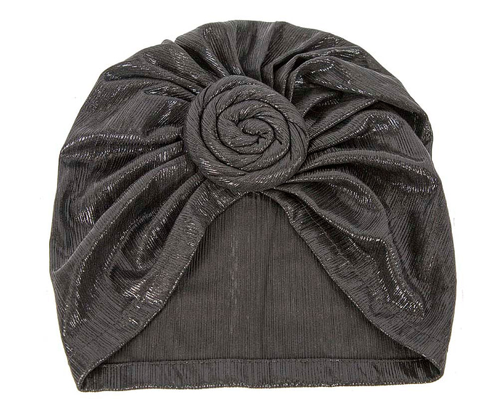 Shiny black turban by Max Alexander - Hats From OZ