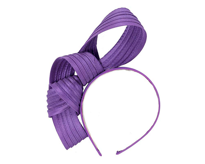 Curled purple fascinator by Max alexander - Hats From OZ