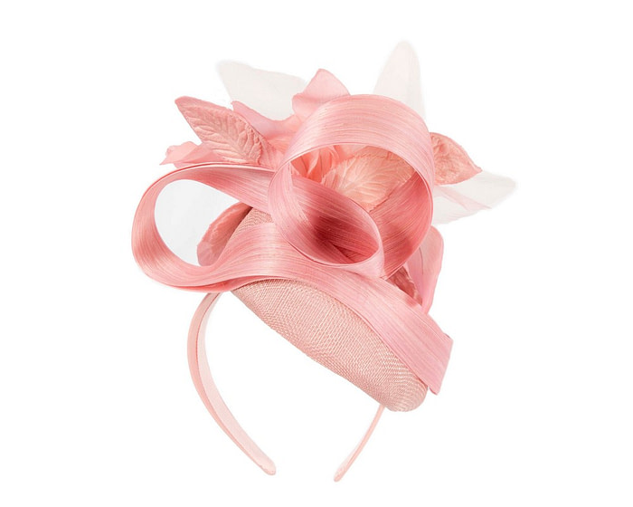 Tall pink racing pillbox fascinator by Fillies Collection - Hats From OZ