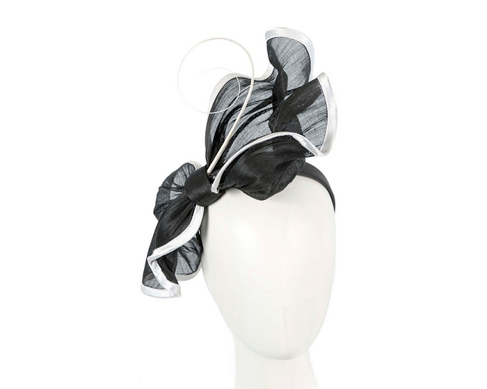 Black & white racing fascinator by Fillies Collection - Hats From OZ