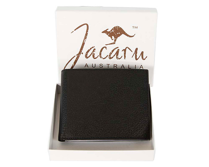 Black Kangaroo Leather Mens Wallet - Hats From OZ