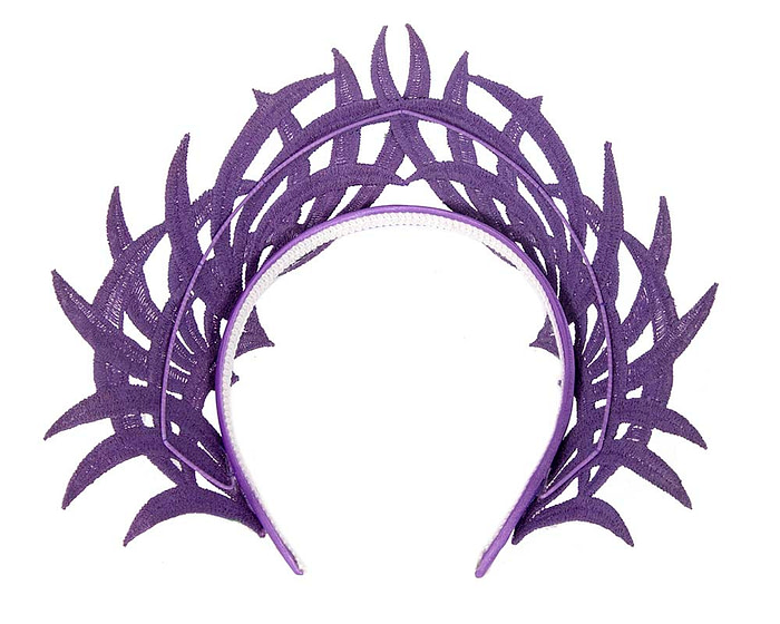 Purple lace crown fascinator by Max Alexander - Hats From OZ