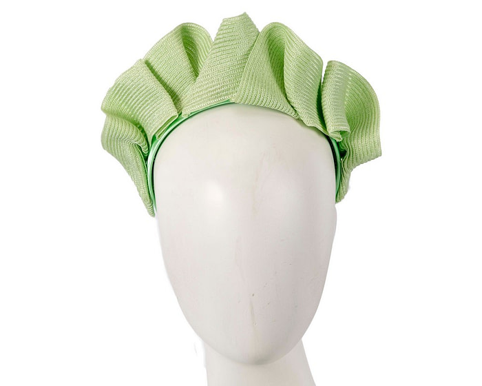 Large lime crown racing fascinator by Max Alexander - Hats From OZ