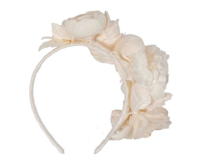 Ivory cream flower headband by Max Alexander - Hats From OZ