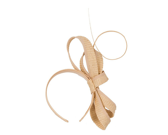 Nude loops and feather fascinator by Max Alexander - Hats From OZ