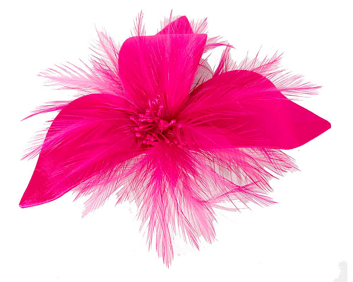 Fuchsia fascinator headpiece for wedding and races - Hats From OZ
