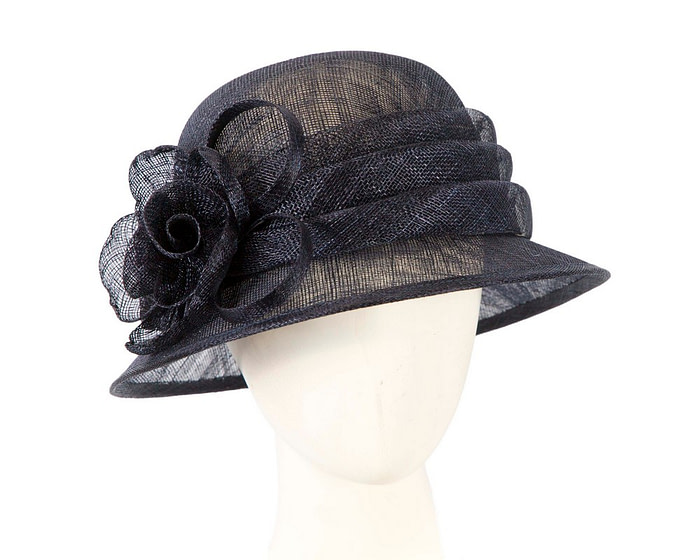 Navy Ladies Cloche Racing Hat by Max Alexander - Hats From OZ
