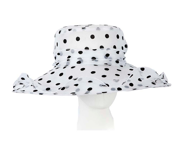 Large White Organza Racing Hat - Hats From OZ