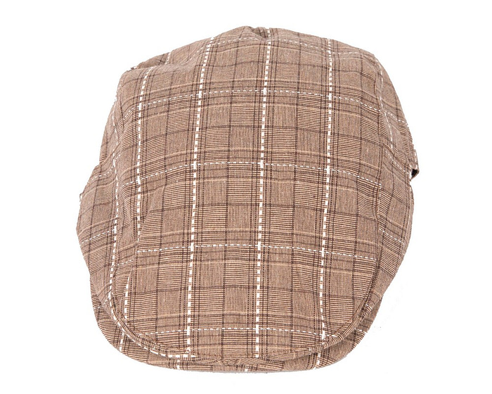 Beige tweed flat cap by Max Alexander - Hats From OZ