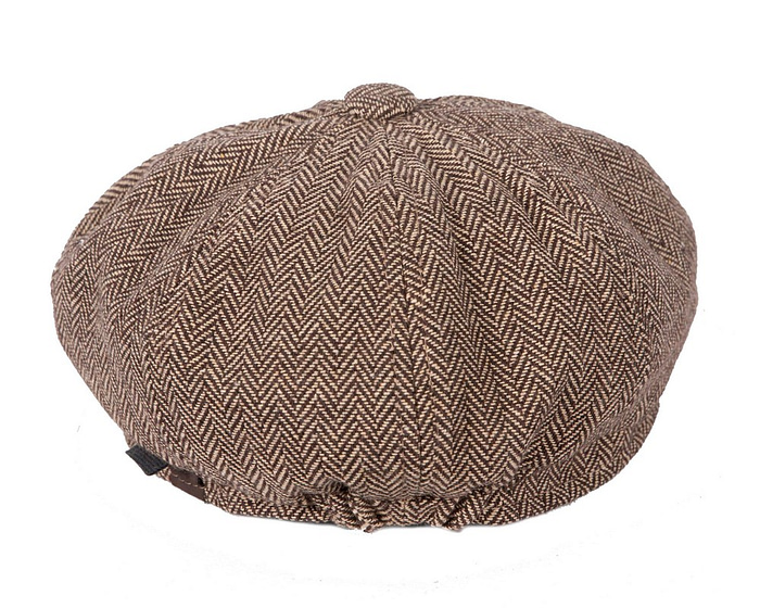 Brown newsboy beak hat by Max Alexander - Hats From OZ