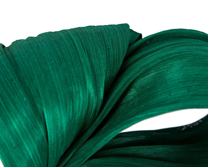 Exclusive dark green silk abaca bow by Fillies Collection - Hats From OZ