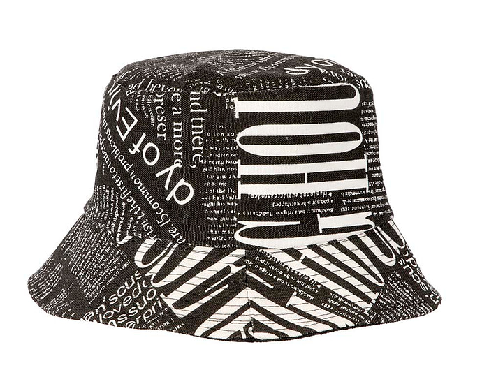 Black and white bucket hat - Hats From OZ