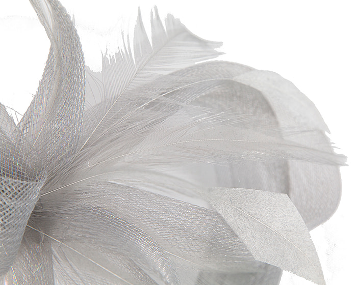 Custom made silver fascinator by Cupids Millinery - Hats From OZ