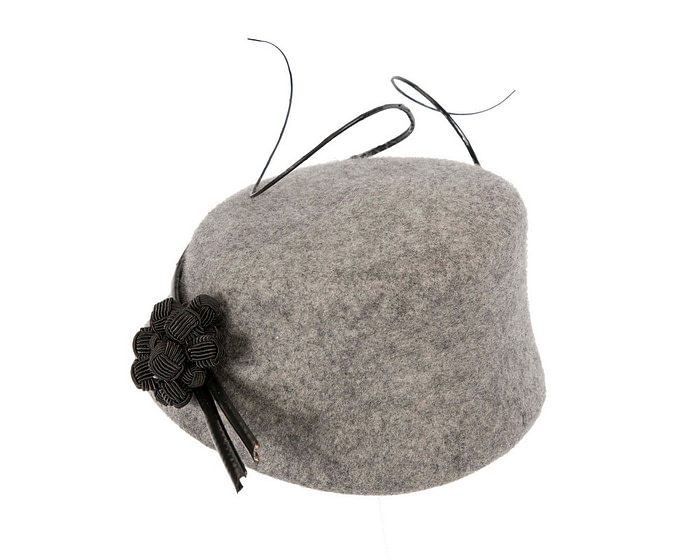 Bespoke grey winter racing fascinator by Fillies Collection - Hats From OZ