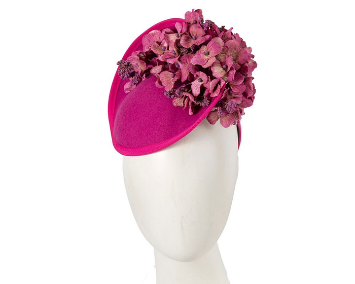 Fuchsia winter racing fascinator by Fillies Collection - Hats From OZ