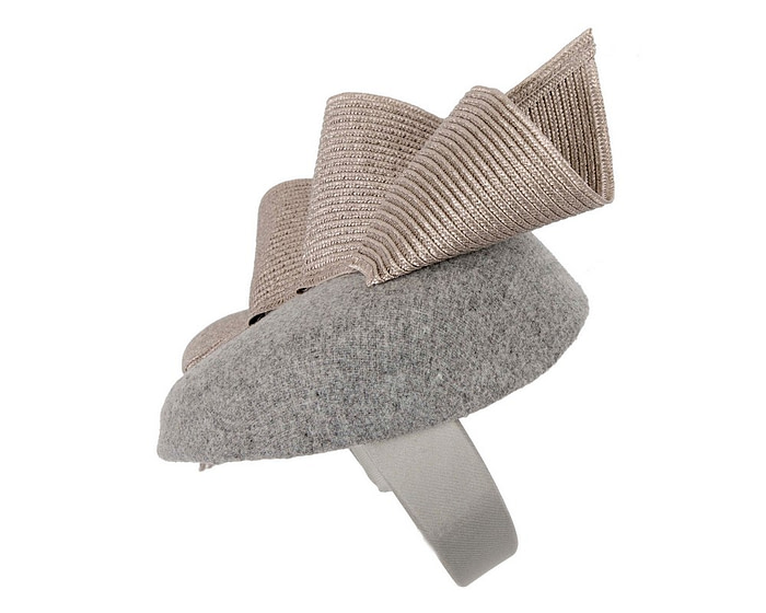 Silver pillbox fascinator by Fillies Collection - Hats From OZ
