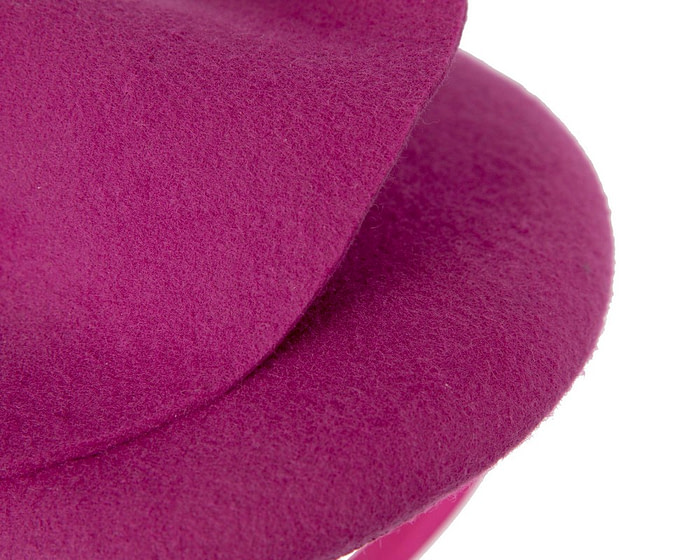 Fuchsia felt fascinator by Max Alexander - Hats From OZ
