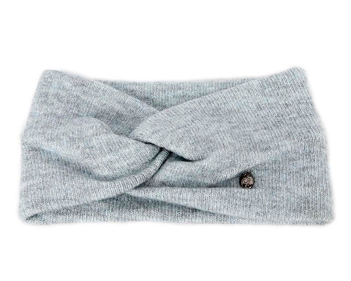 Blue grey European Made woolen headband - Hats From OZ