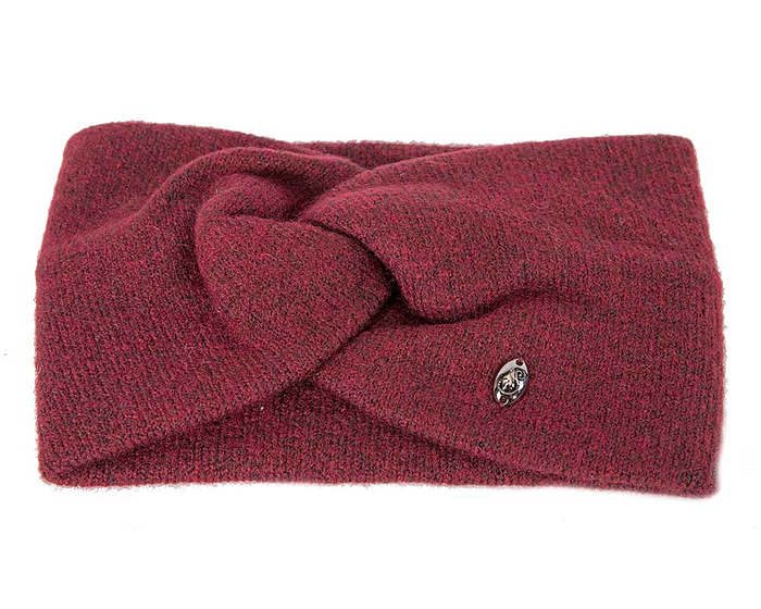 Burgundy European Made woolen headband - Hats From OZ