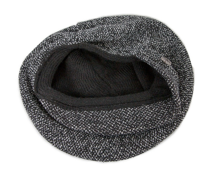 Warm charcoal wool winter fashion beret by Max Alexander - Hats From OZ