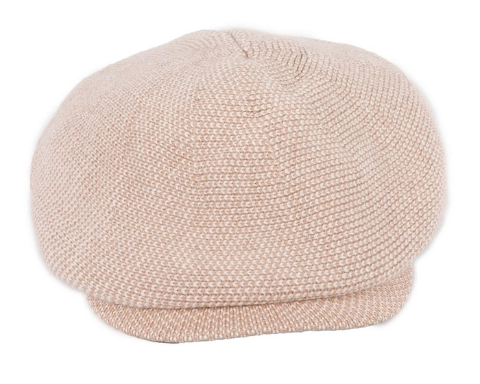 Warm beige wool winter fashion beret by Max Alexander - Hats From OZ