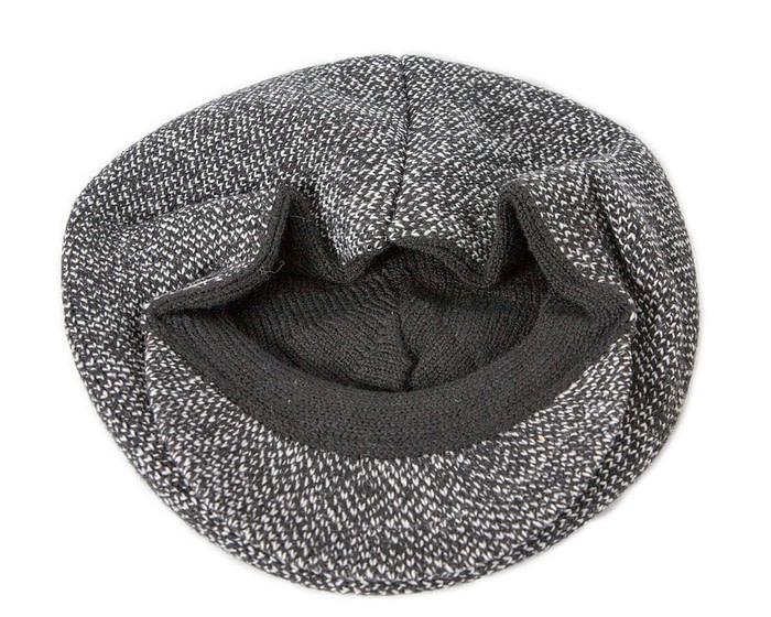 Warm charcoal wool winter fashion beret by Max Alexander - Hats From OZ