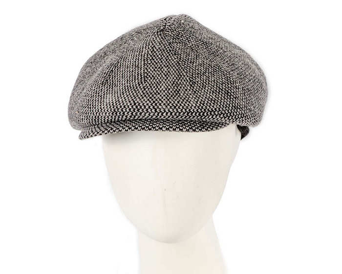 Warm grey wool winter fashion beret by Max Alexander - Hats From OZ