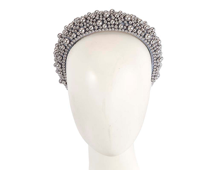 Silver pearl fascinator headband by Cupids Millinery - Hats From OZ