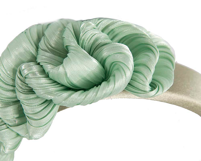 Mint green fascinator headband - Hats From OZ