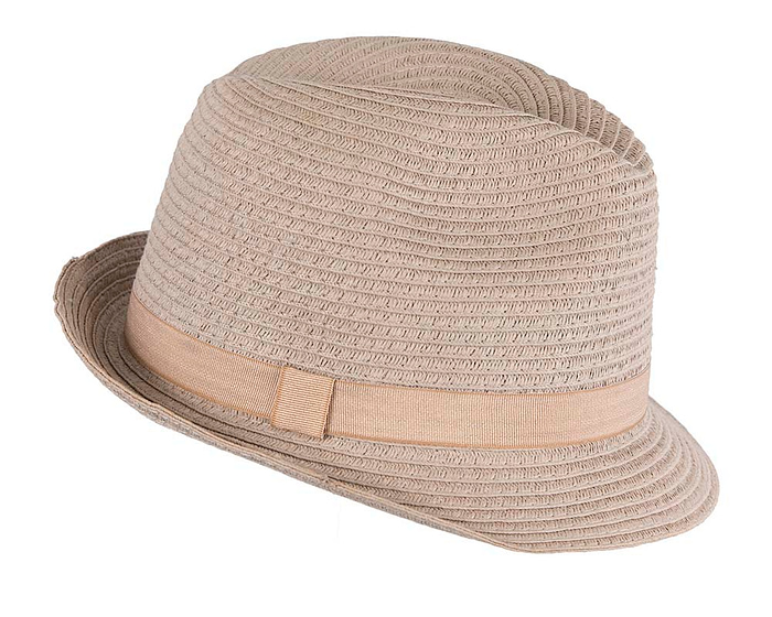 Grey Short Brim Fedora Hat - Hats From OZ