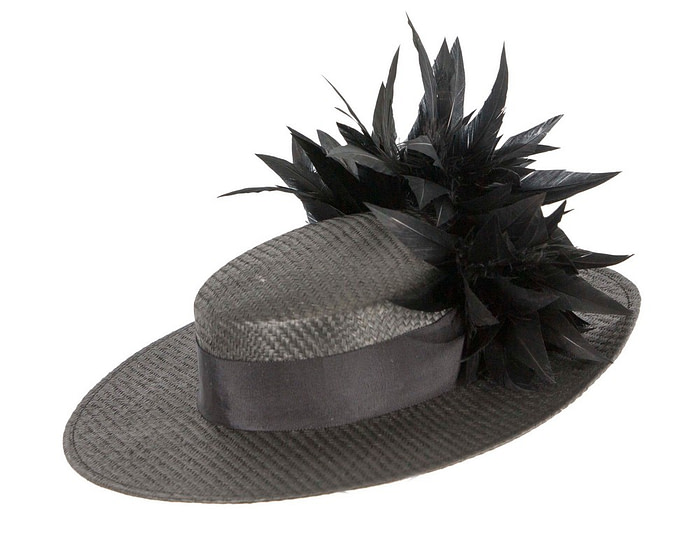 Black boater hat by Max Alexander - Hats From OZ