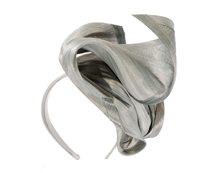 Silver designers racing fascinator by Fillies Collection - Hats From OZ