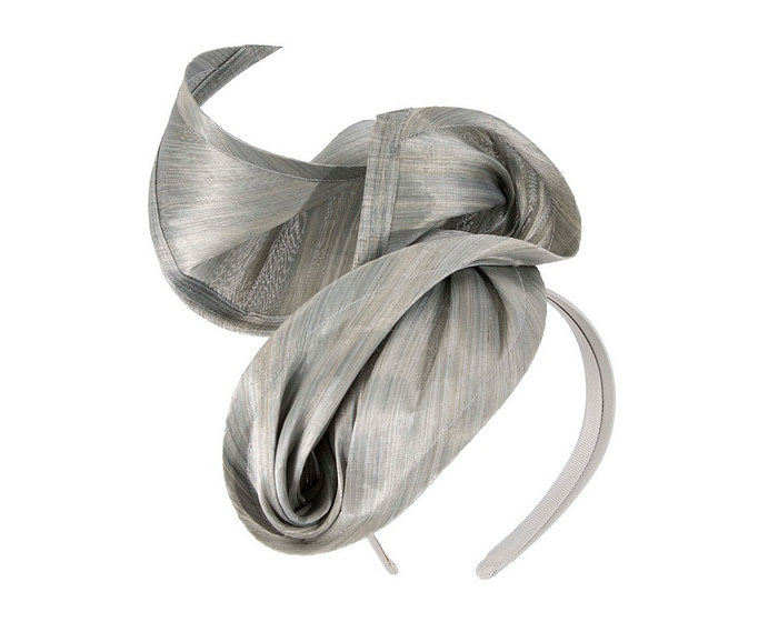 Silver designers racing fascinator by Fillies Collection - Hats From OZ