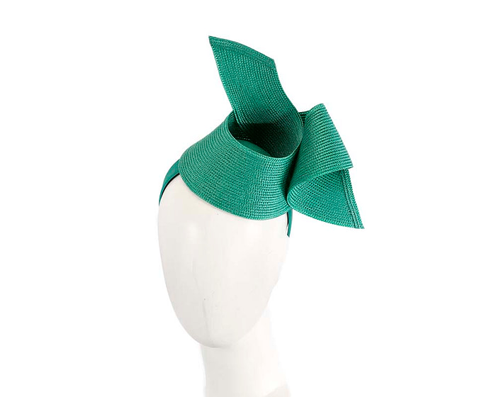 Modern teal fascinator by Max Alexander - Hats From OZ