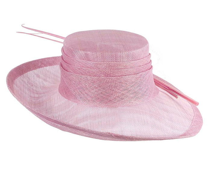 Wide brim lilac ladies fashion sinamay hat - Hats From OZ
