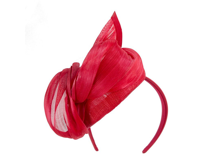 Elegant red pillbox racing fascinator by Fillies Collection - Hats From OZ