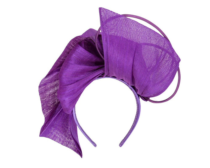 Bespoke purple fascinator by Fillies Collection - Hats From OZ