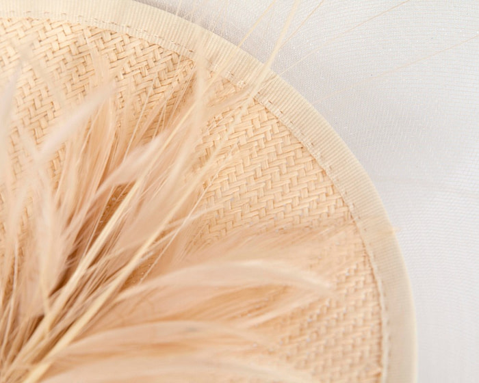 Tall nude fascinator by Fillies Collection - Hats From OZ