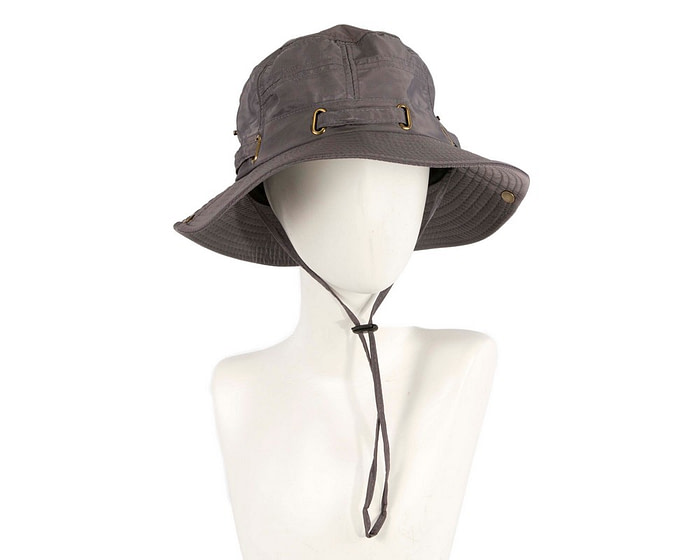 Grey casual weatherproof bucket golf hat - Hats From OZ