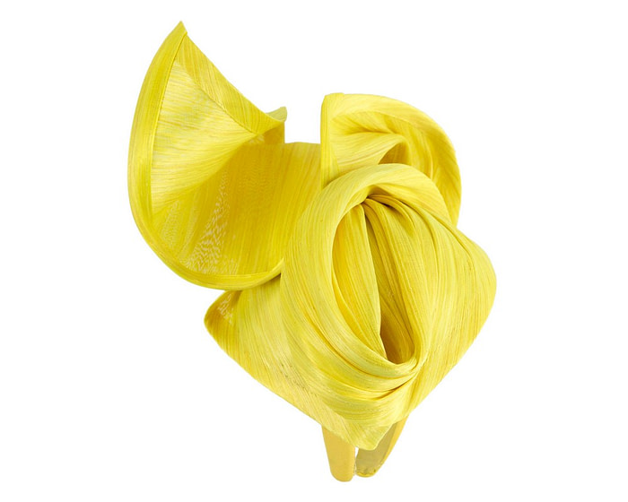 Fluro yellow designers racing fascinator by Fillies Collection - Hats From OZ