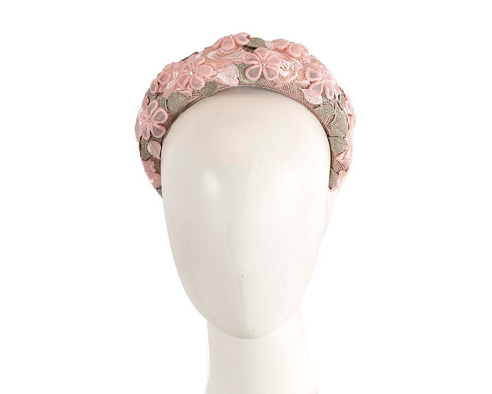 Hand-made lace covered headband - Hats From OZ