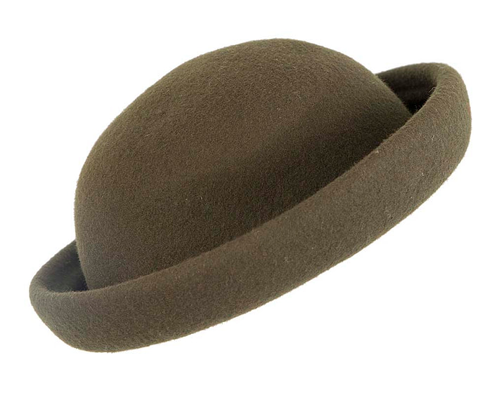Olive felt hat - Hats From OZ